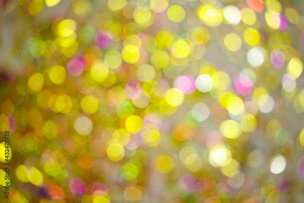 Vivid lights glittering with golden color Vivid lights glittering with golden color