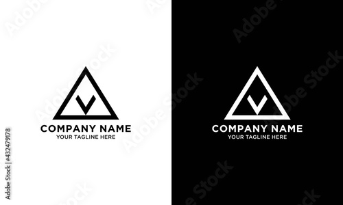 modern v letter logo vector logo design inspiration