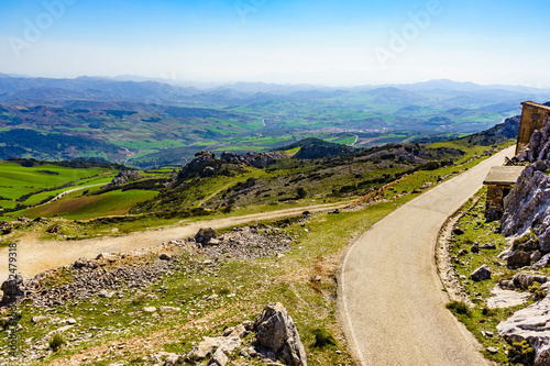 Mountain landscape Torcal de Antequera, Spain