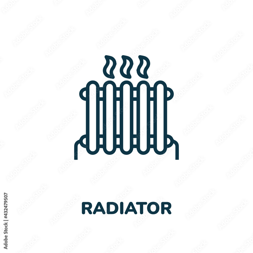 Radiator icon vector sign symbol. Simple element illustration. Heater icon concept symbol design. Can be used for web and mobile. Radiator icon vector sign symbol. Simple element illustration. Heater icon concept symbol design. Can be used for web and mobile.