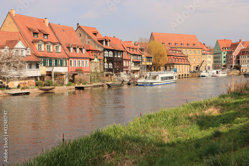 Romantisches Bamberg; Blick auf "Klein Venedig" an der Regnitz