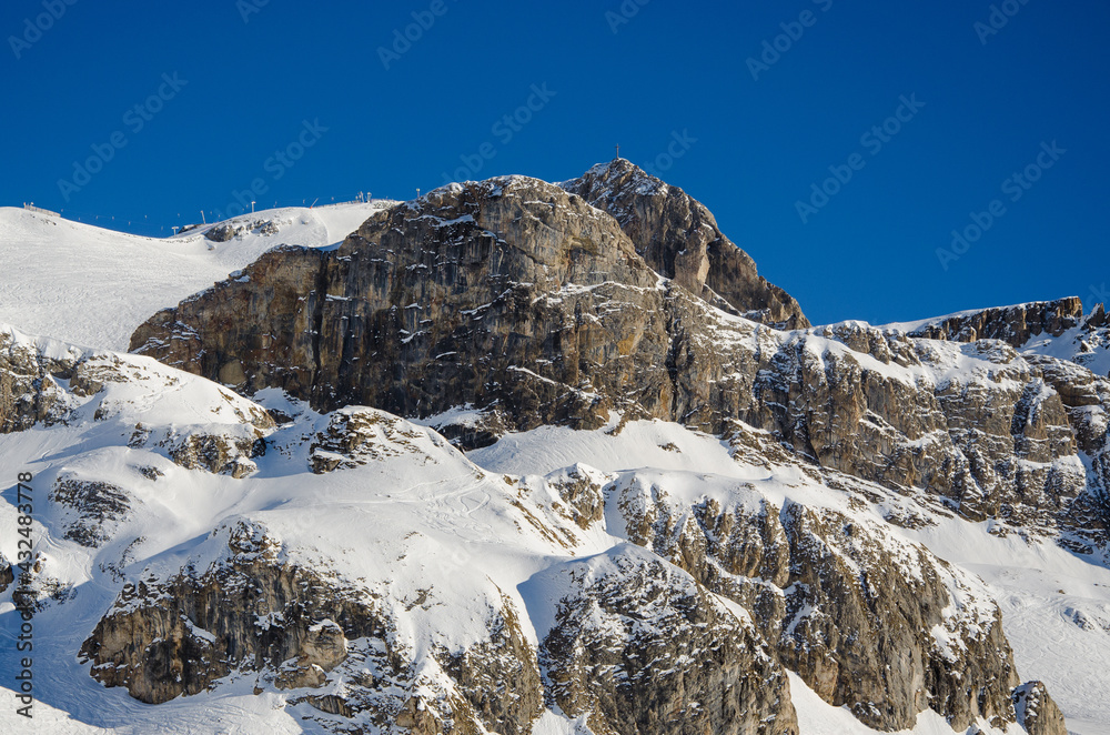 Austrian Alps in winter near the popular ski resort of Ischgl.