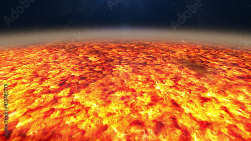 Lava planet background black. Elements of this image furnished by NASA.