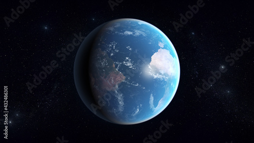 Fototapeta Naklejka Na Ścianę i Meble -  Earth - High resolution 3D images presents planets of the solar system.