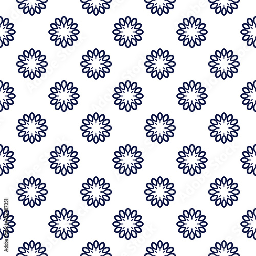 Circular pattern mandala art decoration elements for meditation background poster 