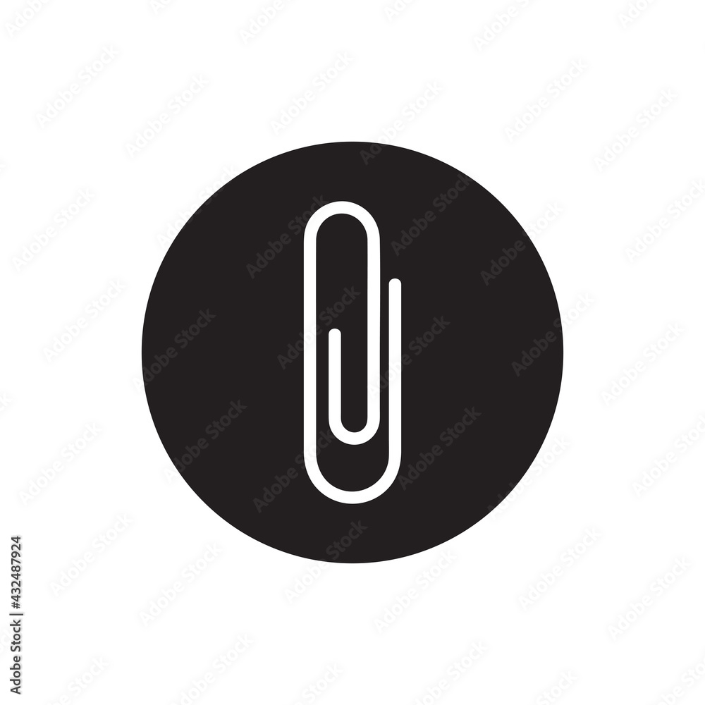 clip icon, isolated, white background clip icon, isolated, white background