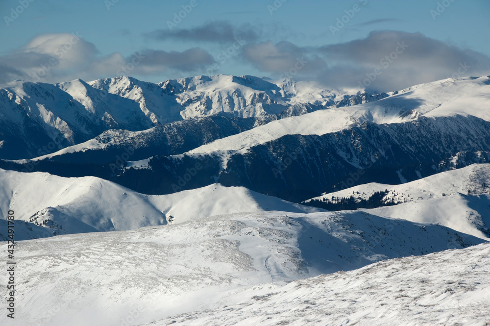 Fototapeta premium Winter in the Carpathian mountains
