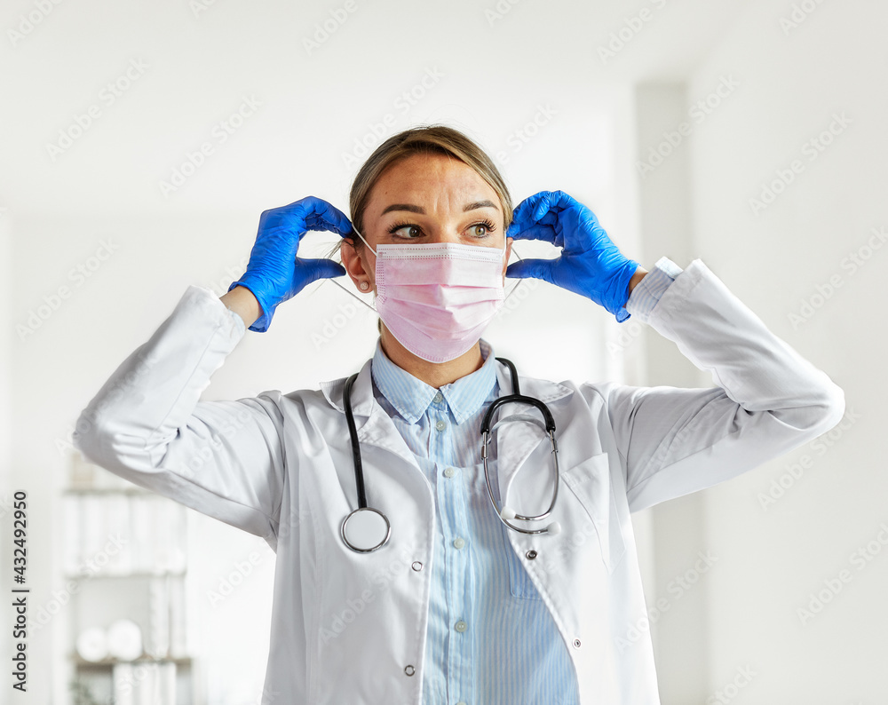 doctor medical mask wearing hospital coronavirus health virus woman nurse pandemic care medicine portrait glove doctor medical mask wearing hospital coronavirus health virus woman nurse pandemic care medicine portrait glove