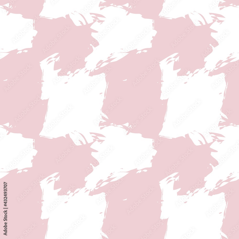 Obraz premium Pink Brush Stroke Camouflage Abstract Seamless Pattern Background