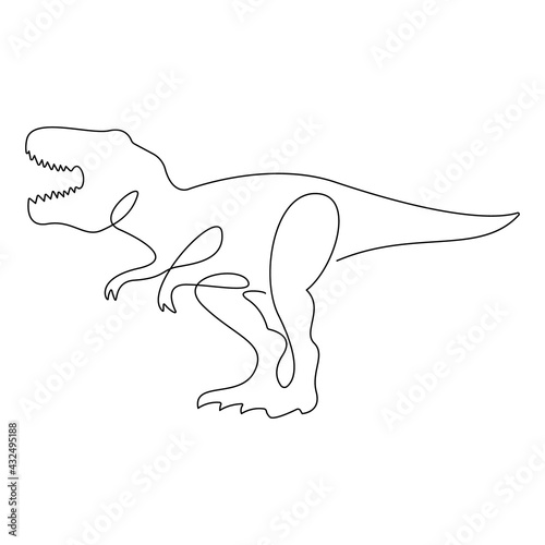 Tyrannosaurus Rex Line Art
