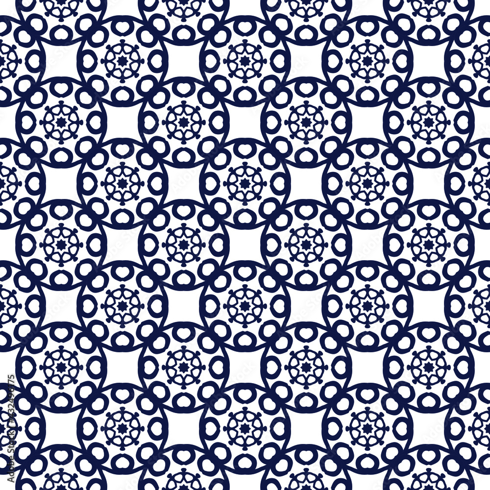 Abstract geometric pattern with stripee arabic line style. A seamless vector background.