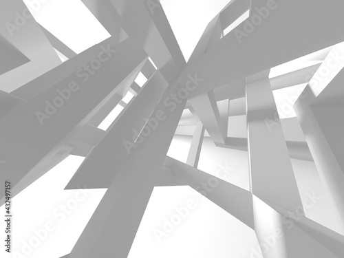White Modern Background. Abstract Building Concept