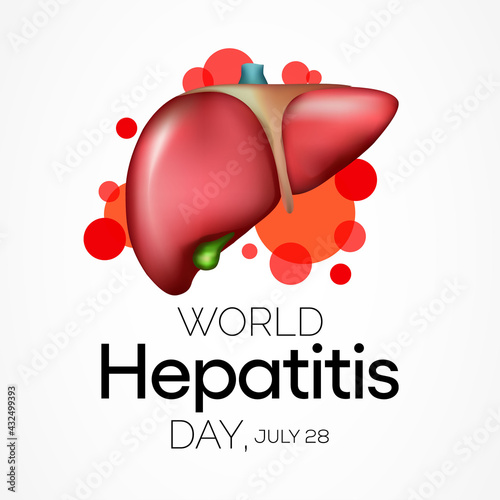 World Hepatitis day is observed every year on July 28, When the liver is inflamed or damaged, its function can be affected and certain medical conditions can cause hepatitis. Vector illustration.