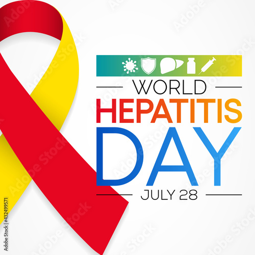 World Hepatitis day is observed every year on July 28, When the liver is inflamed or damaged, its function can be affected and certain medical conditions can cause hepatitis. Vector illustration.