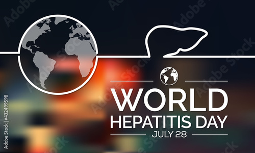 World Hepatitis day is observed every year on July 28, When the liver is inflamed or damaged, its function can be affected and certain medical conditions can cause hepatitis. Vector illustration.