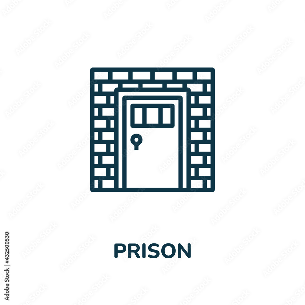 prison icon vector sign symbol. Simple element illustration. prison icon concept symbol design. Can be used for web and mobile. prison icon vector sign symbol. Simple element illustration. prison icon concept symbol design. Can be used for web and mobile.