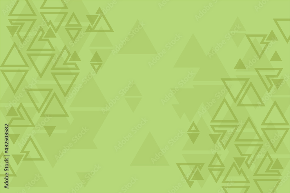 Abstract background, green pattern, symmetrical geometric shapes, vector triangles background, geometry template, banner or layout Abstract background, green pattern, symmetrical geometric shapes, vector triangles background, geometry template, banner or layout