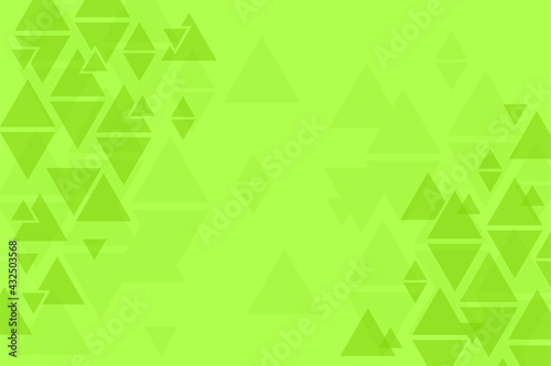 Abstract background, green pattern, symmetrical geometric shapes, vector triangles background, geometry template, banner or layout 
