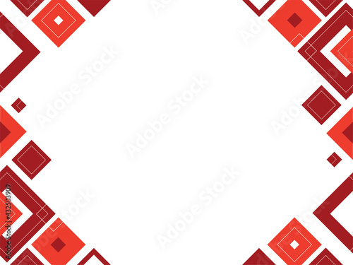 Abstract geometric background red pattern, mosaic template, banner design, triangle and square shapes with copy space, modern layout, concept with place for text