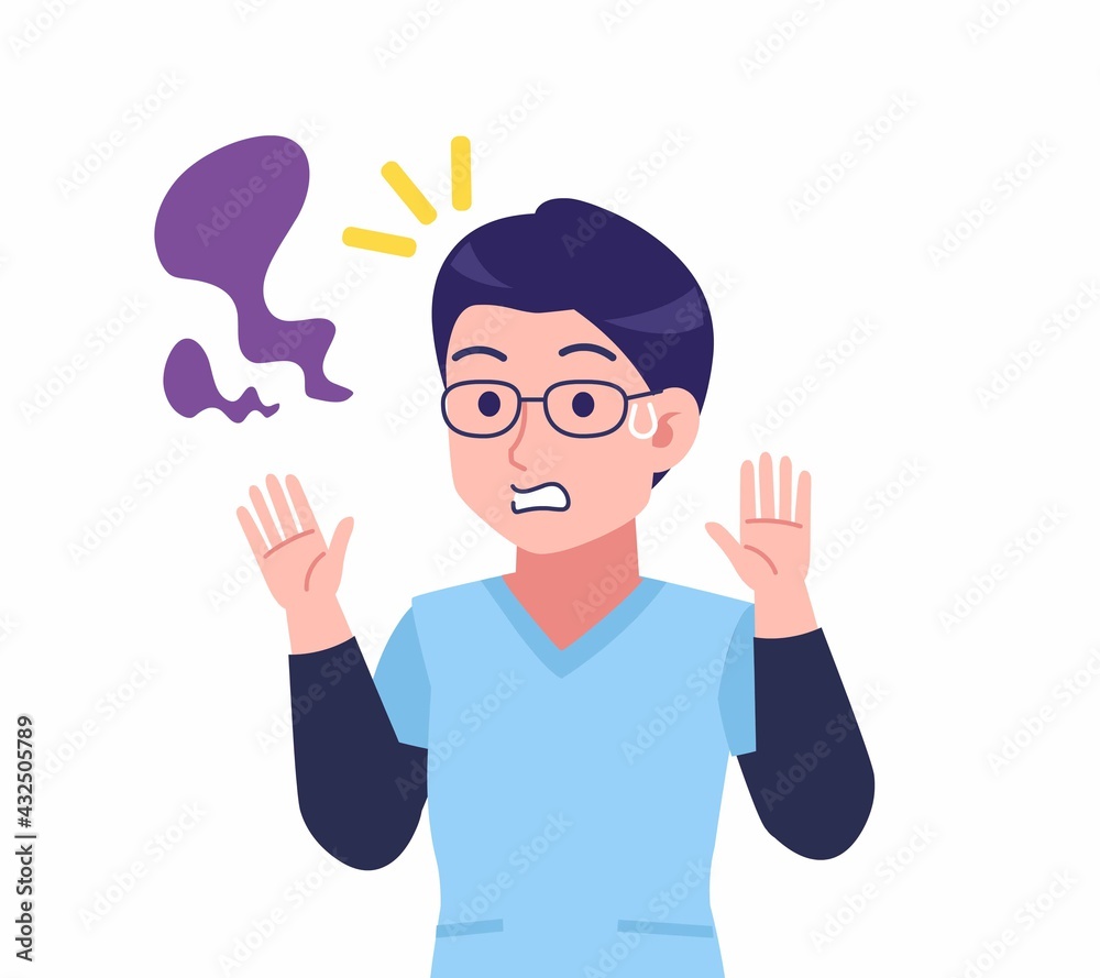 ブルーのシャツを着た若い男性 ブルーのシャツを着た若い男性