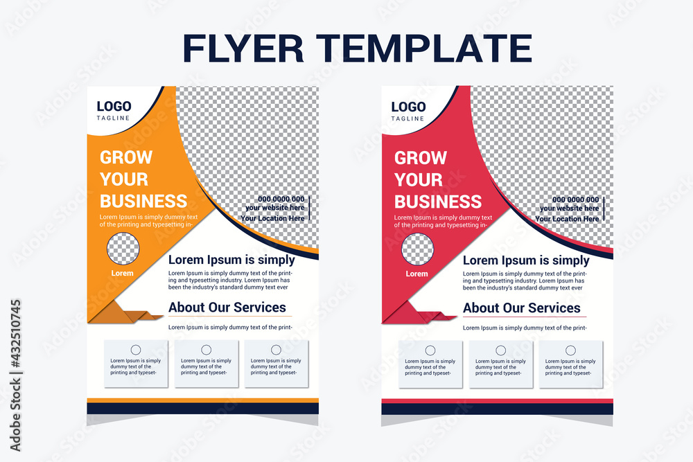 Modern Creative simple business flyer template design Modern Creative simple business flyer template design