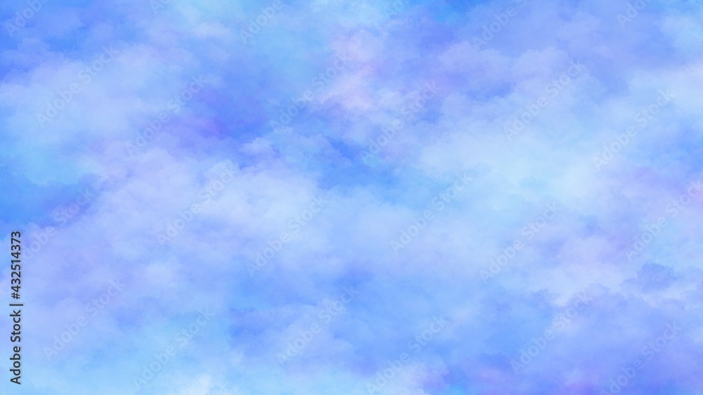 雲と空のイメージの背景イラスト素材 雲と空のイメージの背景イラスト素材