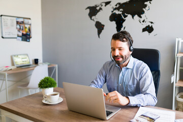 Enjoying my relaxing work as a travel agent