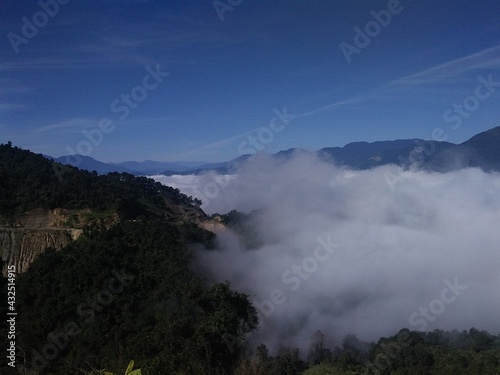 time lapse of clouds in the mountains at Seppa towards Itanagar, Arunachal Pradesh photo