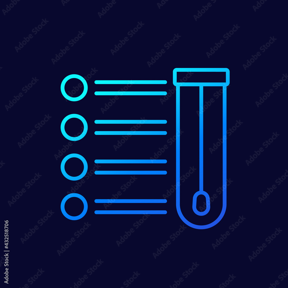 saliva test or nasal swab line vector icon saliva test or nasal swab line vector icon