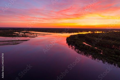 River Prypiac' in National park Prypiacki, Belarus photo