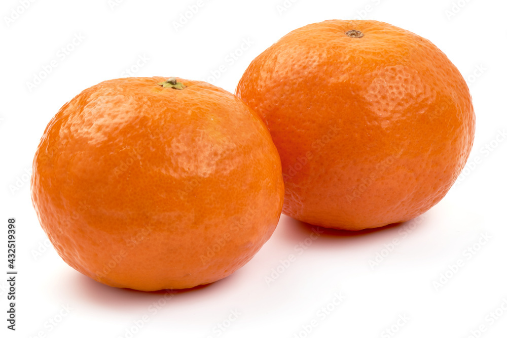 Fresh tangerine, isolated on white background Fresh tangerine, isolated on white background