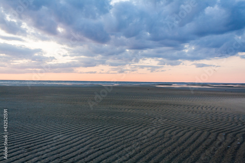 sunset on the beach