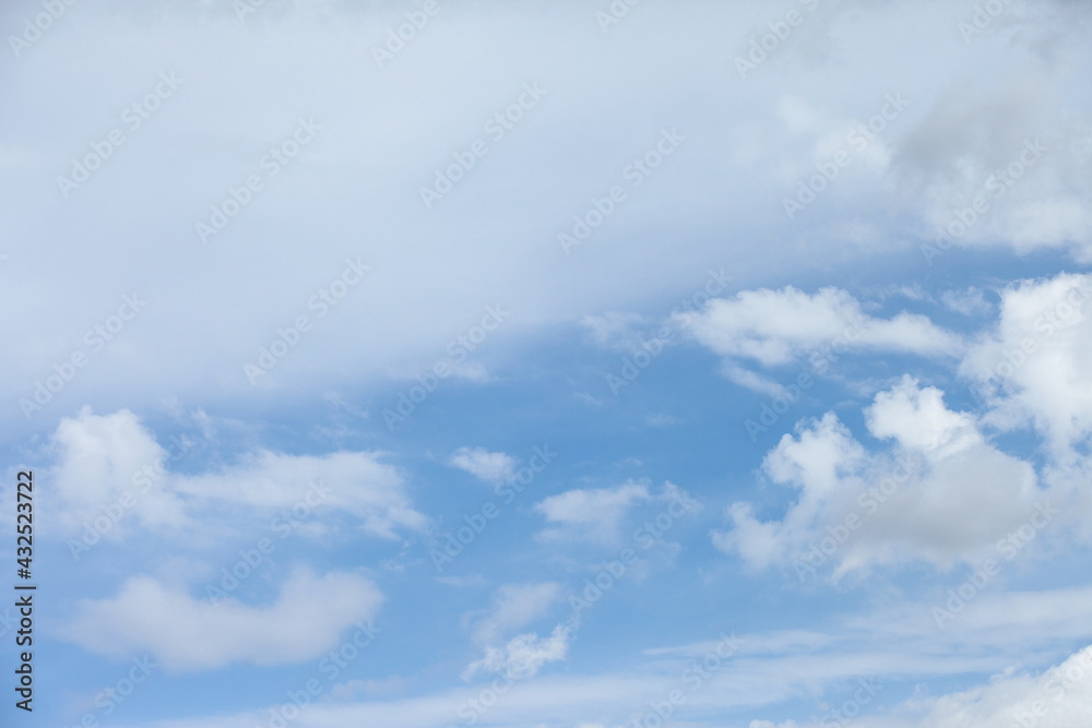 Obraz premium Blue sky and white clouds