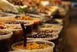 Traditional market canned olives for sale