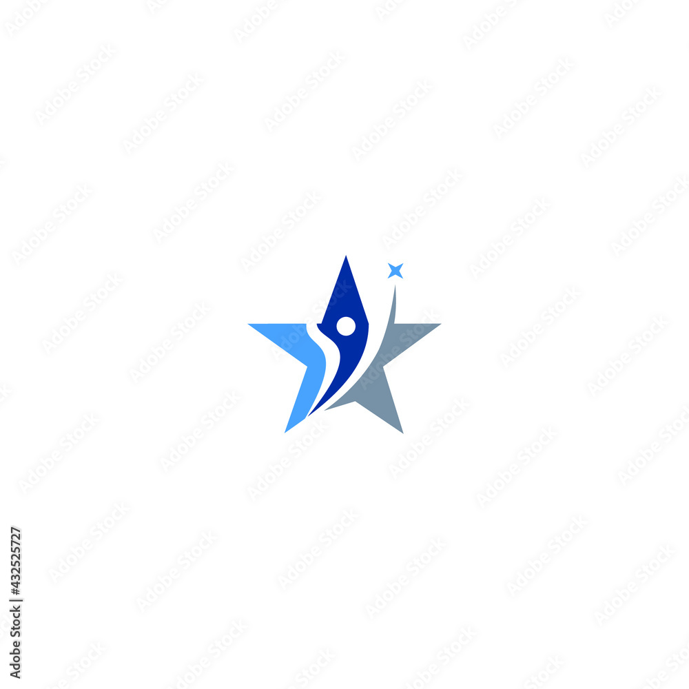 star people education logo vector design star people education logo vector design