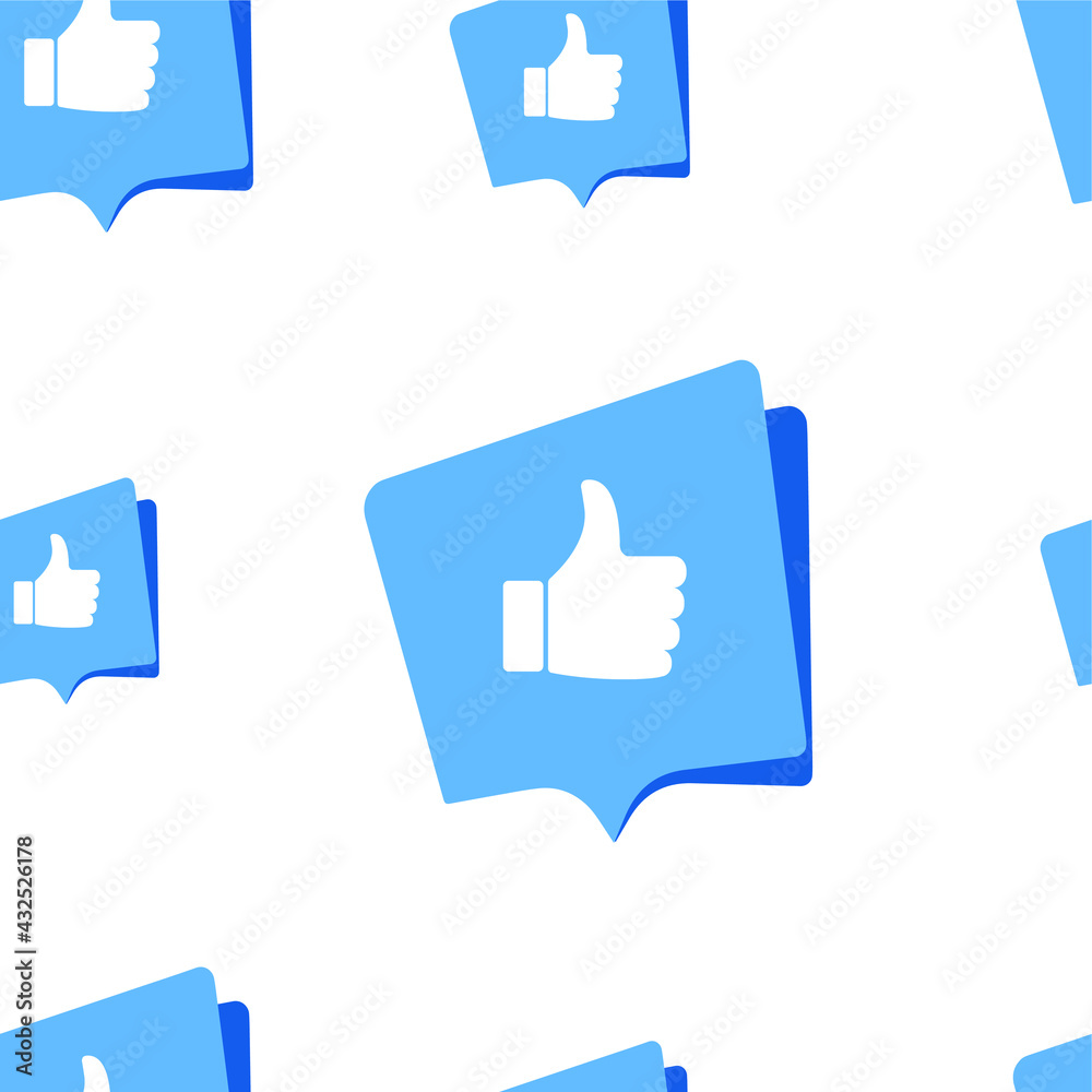 seamless pattern with like and dislike icon seamless pattern with like and dislike icon