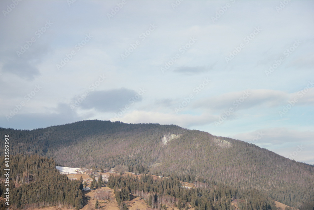 landscape with mountains and clouds landscape with mountains and clouds