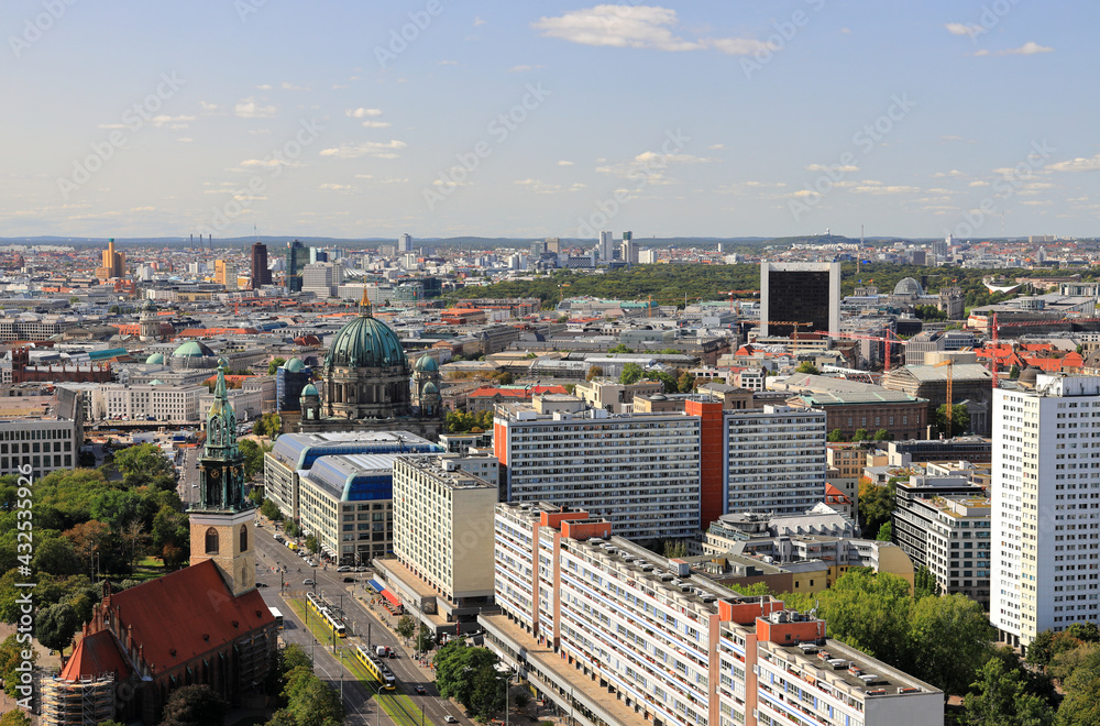 Berlin - aerial view. Germany, Europe.