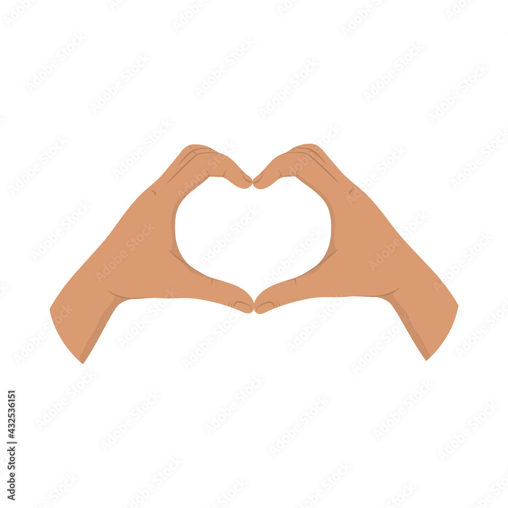 Obraz premium hands shaped heart