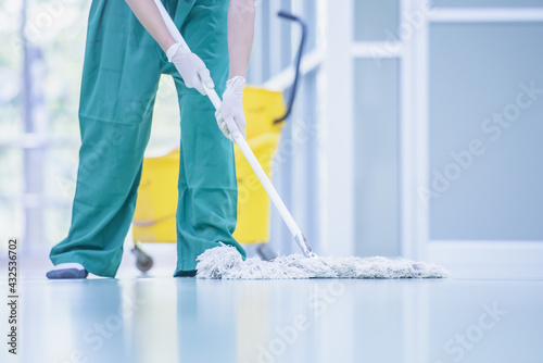 Big cleaning in hospitals photo