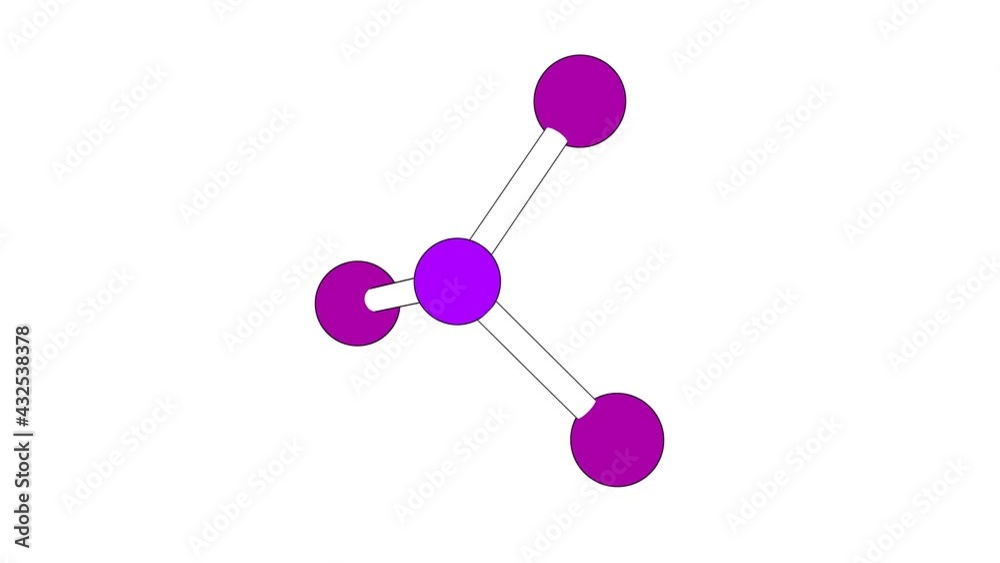 360º realistic 3D view of Phosphorus Triiodide as a seamless loop over a white opaque background with alpha mask. Also called phosphorous triiodide and phosphorus(iii) iodide. 360º realistic 3D view of Phosphorus Triiodide as a seamless loop over a white opaque background with alpha mask. Also called phosphorous triiodide and phosphorus(iii) iodide.
