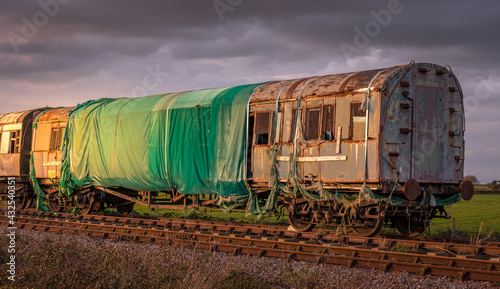 Photos Derelict train carriage