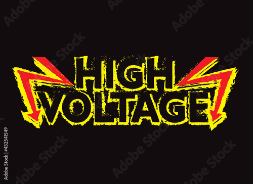 high voltage, suitable for icons and t-shirts and others