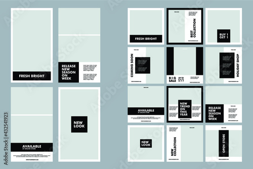 Social Media Template Posts for your business, Instagram template