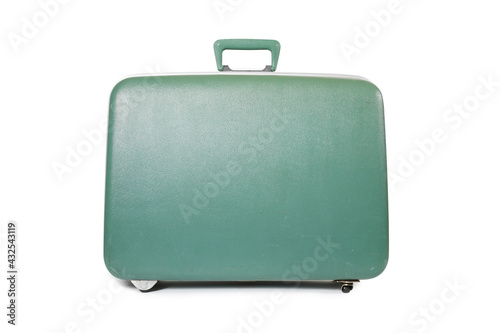 travel baggage suitcase on white background