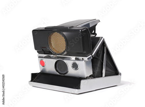 Vintage camera isolated on white