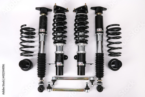 Auto parts, Shock absorber, spring, Damper, stainless steel, car parts photo