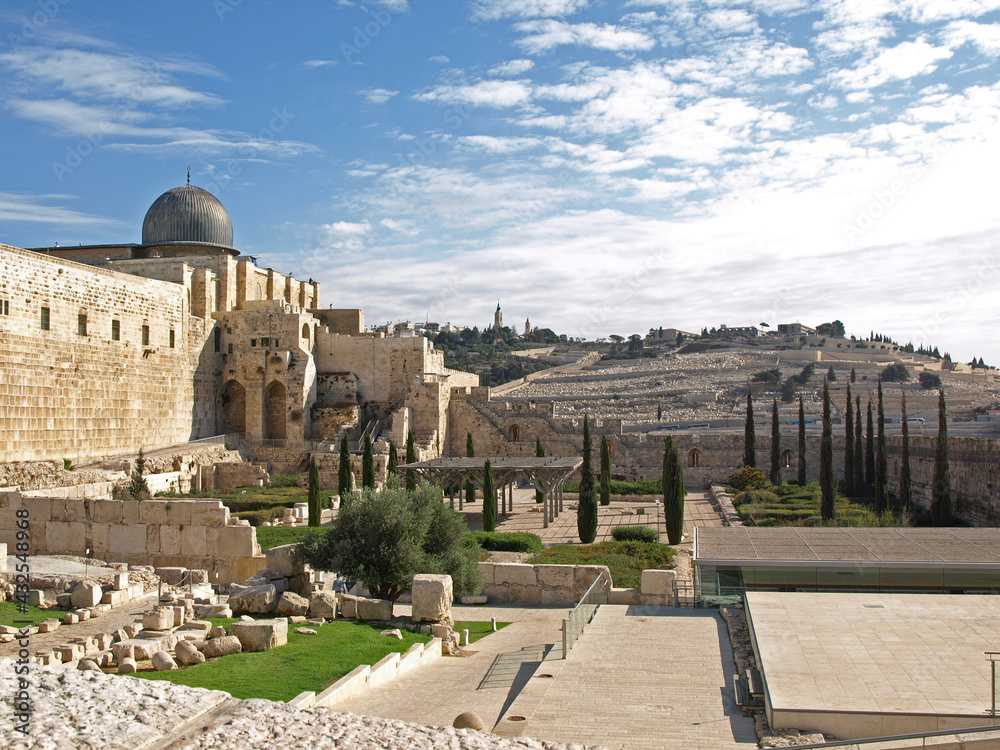 Jerusalem Archaeological Park Temple Mount. Jerusalem Israel