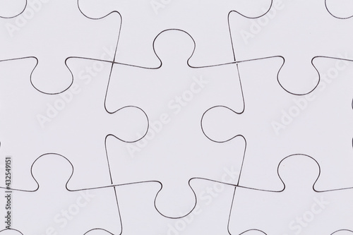 white jigsaw puzzle © romantsubin