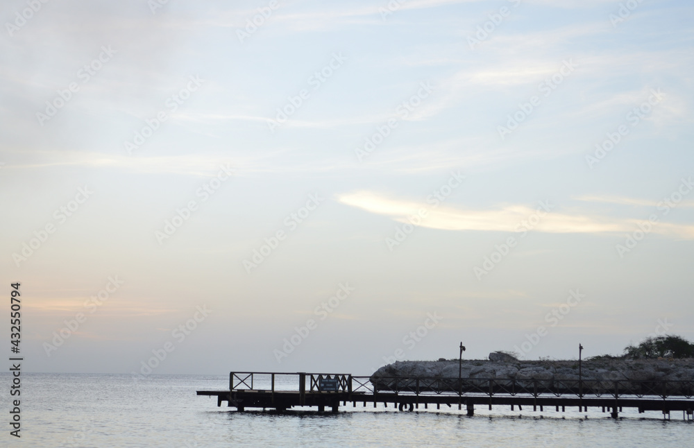 pier at sunset